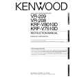 Cover page of KENWOOD VR-208 Owner's Manual