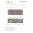 Cover page of KENWOOD GE722 Service Manual