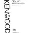 Cover page of KENWOOD DP-4020 Owner's Manual