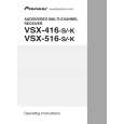 Cover page of PIONEER VSX-416-K/SPWXJ Owner's Manual