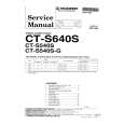 Cover page of PIONEER CT-S640S Service Manual