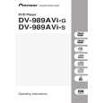 Cover page of PIONEER DV-989AVI-G Owner's Manual