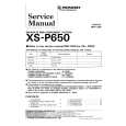 Cover page of PIONEER XS-P550 Service Manual