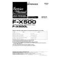 Cover page of PIONEER FX500/L Service Manual