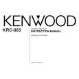 Cover page of KENWOOD KRC-865 Owner's Manual