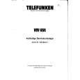 Cover page of TELEFUNKEN VRV650 Service Manual