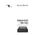 Cover page of NAKAMICHI NR-100 Service Manual