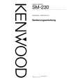 Cover page of KENWOOD SM-230 Owner's Manual