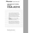 Cover page of PIONEER VSA-AX10 Owner's Manual