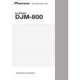 Cover page of PIONEER DJM-800/KUCXJ Owner's Manual