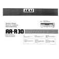 Cover page of AKAI AA-R30 Owner's Manual