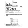 Cover page of PIONEER PDJ320 Service Manual