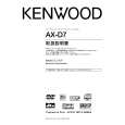 Cover page of KENWOOD AX-D7 Owner's Manual