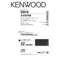 Cover page of KENWOOD D919 Owner's Manual