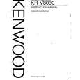 Cover page of KENWOOD KRV8030 Owner's Manual