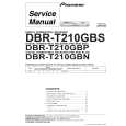 Cover page of PIONEER DBR-T210GBN/NVXK Service Manual