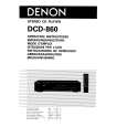 Cover page of DENON DCD-860 Owner's Manual