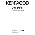 Cover page of KENWOOD DVF-3400 Owner's Manual