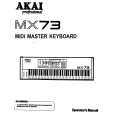 Cover page of AKAI MX73 Owner's Manual