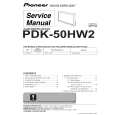 Cover page of PIONEER PDK-50HW2 Service Manual