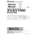 Cover page of PIONEER XV-EV1000/DFXJ Service Manual