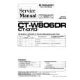 Cover page of PIONEER CT-W806DR Service Manual