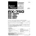 Cover page of PIONEER RX-750 Service Manual