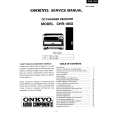 Cover page of ONKYO CHR-185X Service Manual