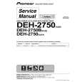 Cover page of PIONEER DEH-2750B/XN/ES Service Manual