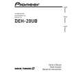 Cover page of PIONEER DEH-20UB/XS/UC Owner's Manual