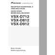 Cover page of PIONEER VSX-D812-S/MYXJIFG Owner's Manual