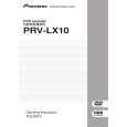 Cover page of PIONEER PRV-LX10/WK/RB Owner's Manual