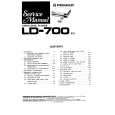 Cover page of PIONEER LD-700 Service Manual