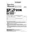 Cover page of PIONEER SPJ420 Service Manual