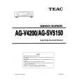 Cover page of TEAC AG-SV5150 Service Manual