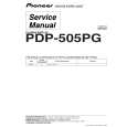 Cover page of PIONEER PDP505PG Service Manual