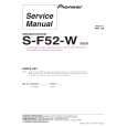 Cover page of PIONEER S-F52-W/SXTW/EW5 Service Manual