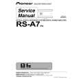 Cover page of PIONEER RS-A7/EW Service Manual