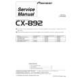 Cover page of PIONEER CX892 Service Manual