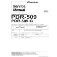 Cover page of PIONEER PDR-509 Service Manual