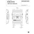 Cover page of KENWOOD KAC-819 Service Manual