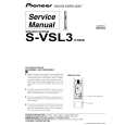 Cover page of PIONEER S-VSL3/XTW/E Service Manual