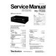 Cover page of TECHNICS RSTR265 Service Manual