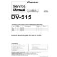 Cover page of PIONEER DV-515/WY Service Manual