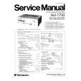 Cover page of TECHNICS SU7700 Service Manual