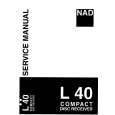 Cover page of NAD L40 Service Manual