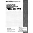Cover page of PIONEER PDK-50HW2 Owner's Manual