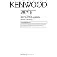 Cover page of KENWOOD VR-716 Owner's Manual