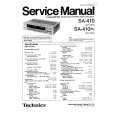 Cover page of TECHNICS SA410/K Service Manual