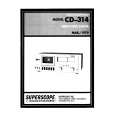 Cover page of MARANTZ CD314 Service Manual